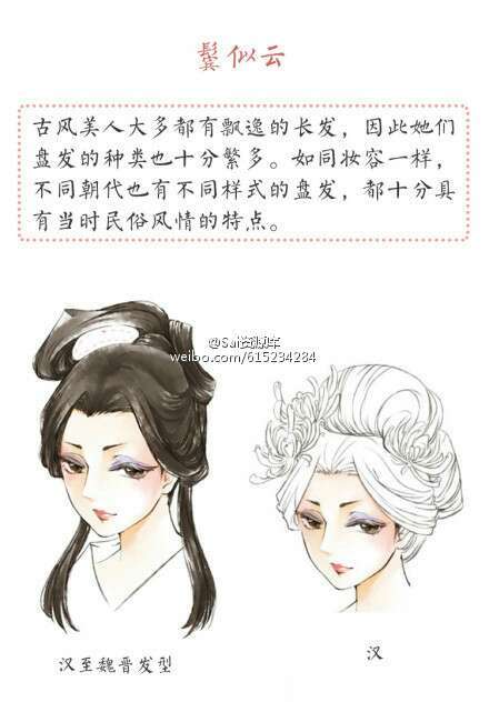 发型,古代女子