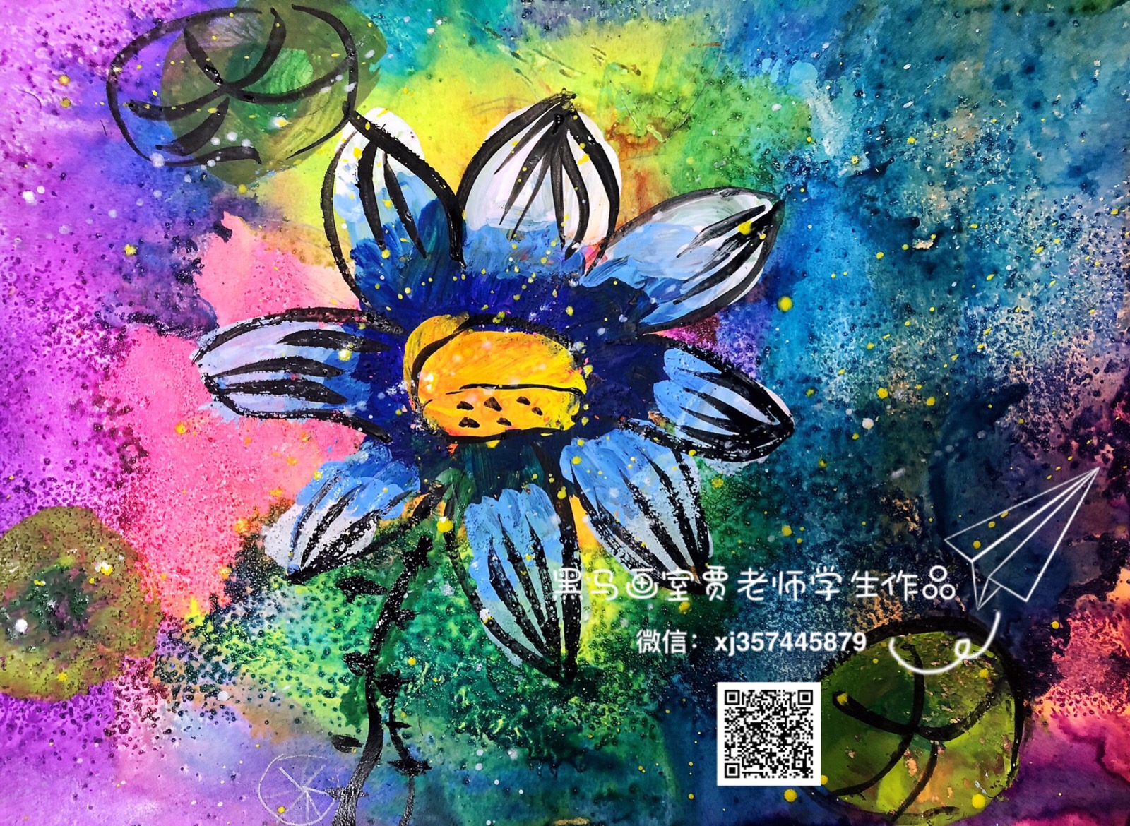 工笔重彩荷花