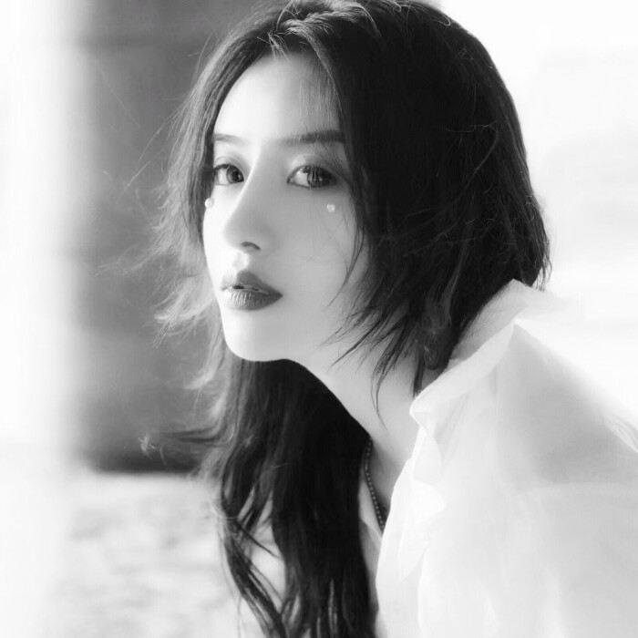 洝大人 黑白侧脸女头