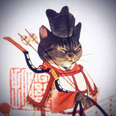 瓜几啦大大绘,优可酱宣古风动物,小猫