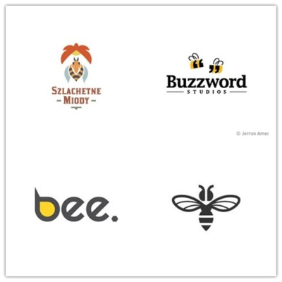 关于蜜蜂的logo设计~ #标志分享