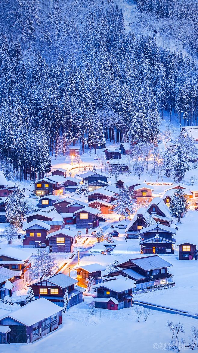 冬日童话小镇#日本@小娇羞采集到风景如画