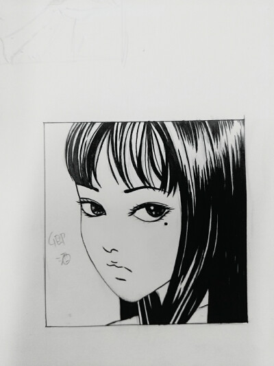 黑白插画漫画