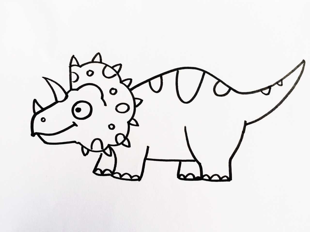 各种恐龙的简笔画 | Cr.@爱画画的橙子|简笔画|橙子|恐龙_新浪新闻