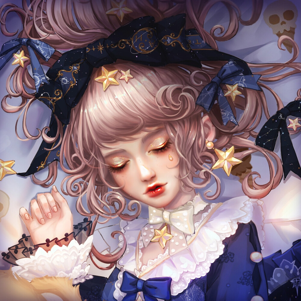 手绘#梦幻#插画# 绘师:小白酱milkuu