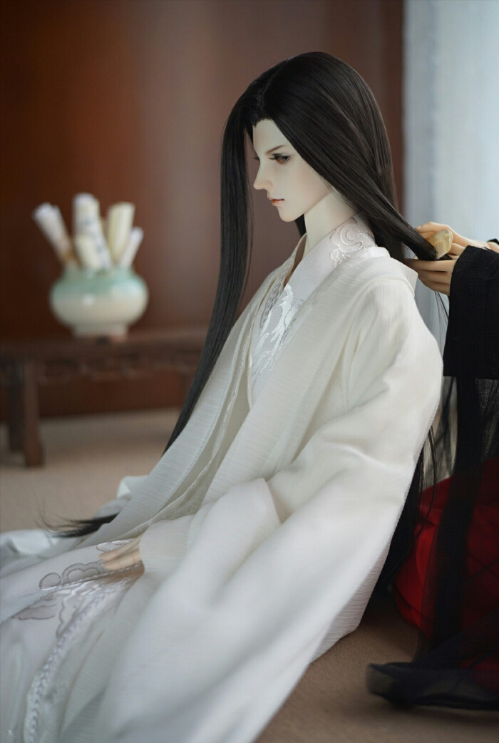 「蓝忘机」古风美男 sd娃娃 bjd 玩具 人偶 壁纸 萌物