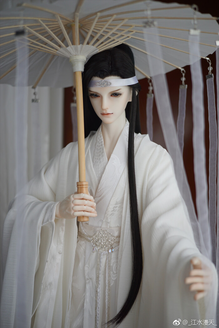 「蓝忘机」古风美男 sd娃娃 bjd 玩具 人偶 壁纸 萌物