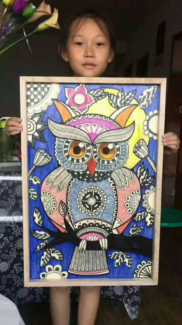 彩色线描