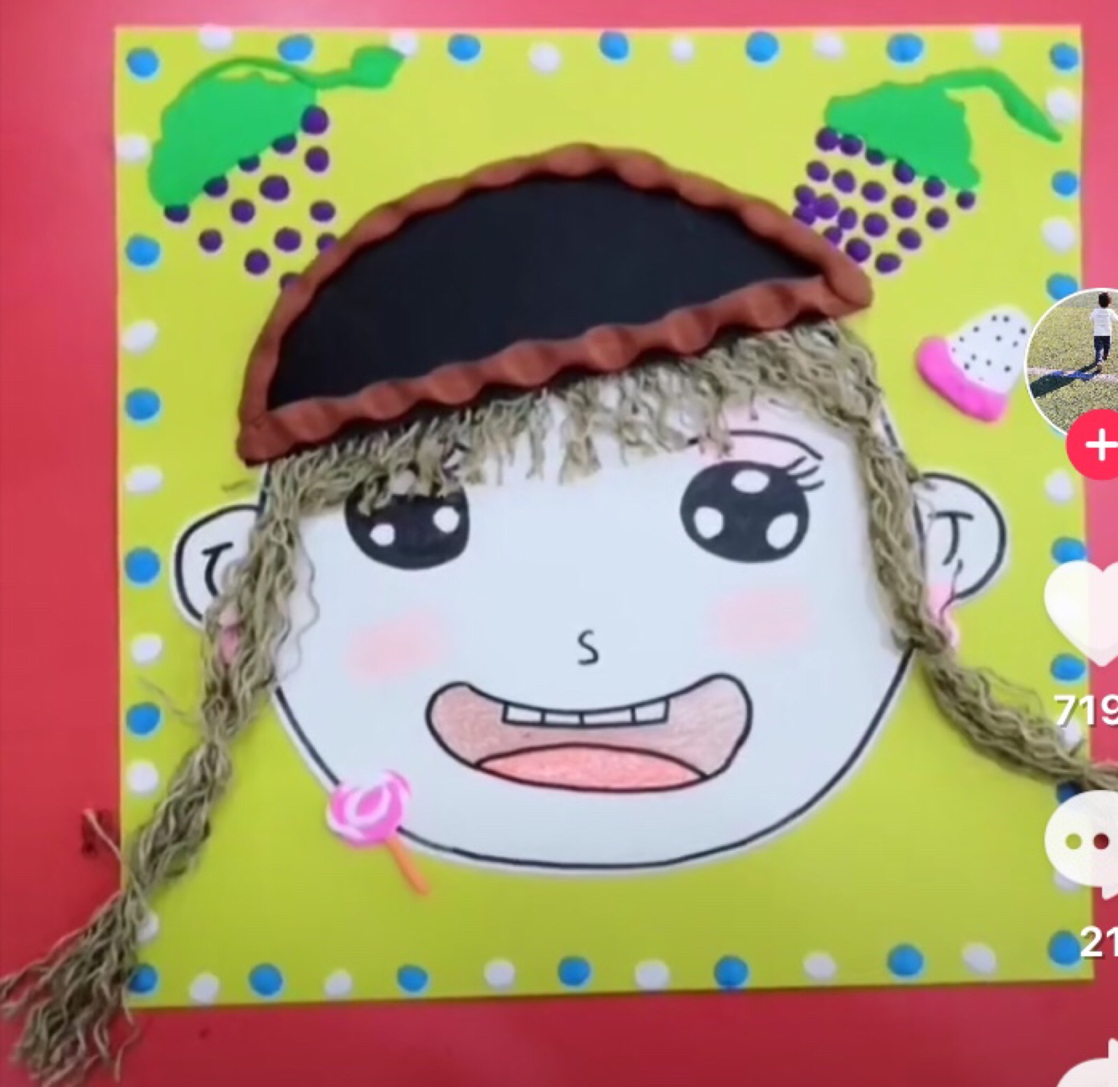 创意儿童画小女孩