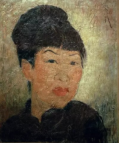 潘玉良《自画像 布面油画 1949年