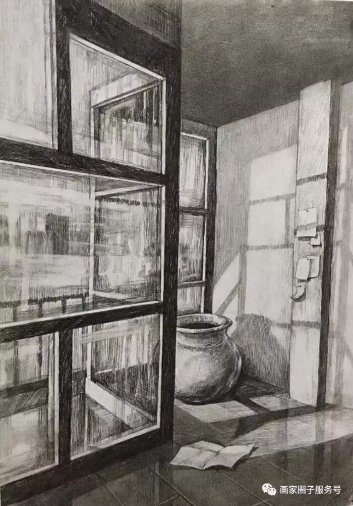 清华大学美术学院设计素描考题 14年:构成,形式,质感 15年: 光与影 16