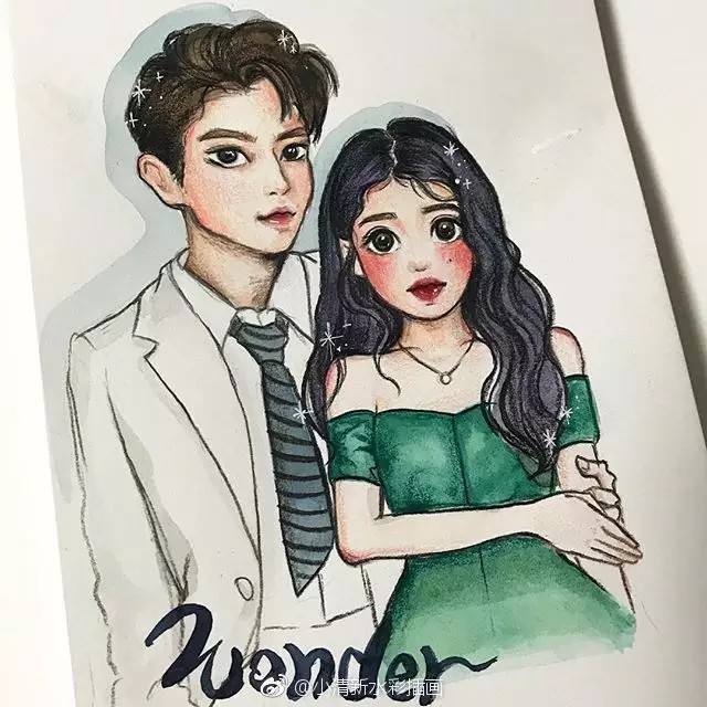 韩国插画师 wonder_iu