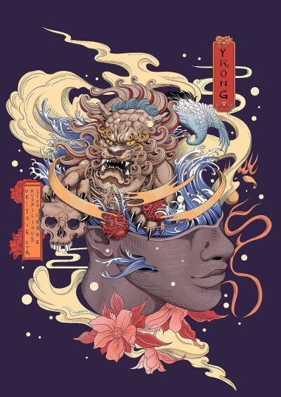 国潮插画