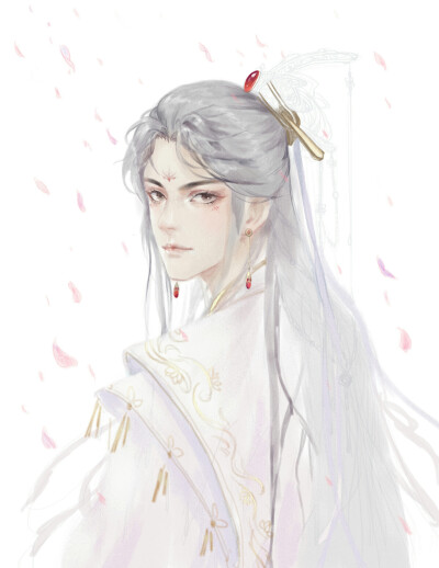 天官赐福# 太子悦神.谢怜 绘师:糖六藏