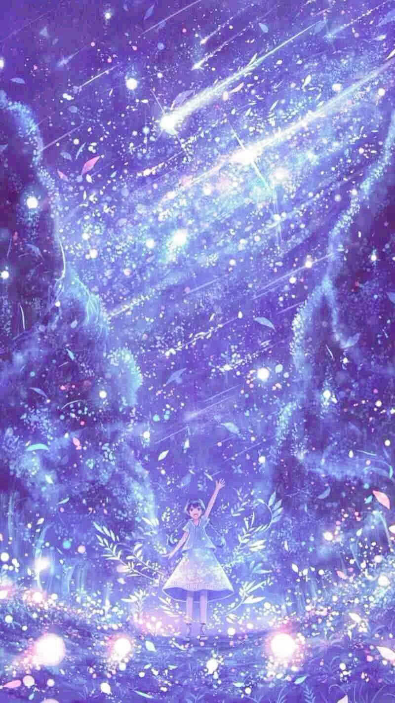 少女紫色梦幻壁纸