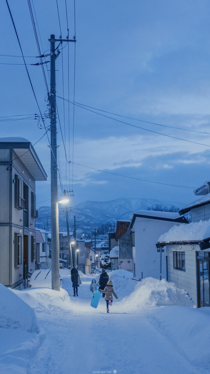 北海道雪景手机壁纸.