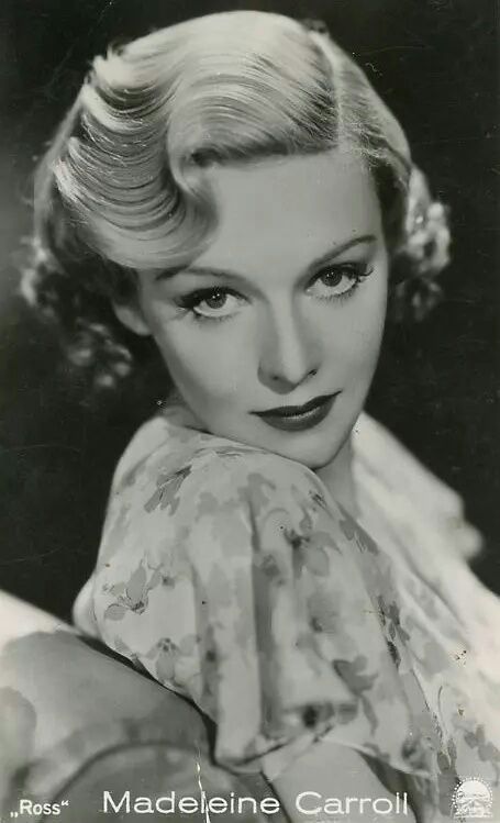 玛德琳卡洛 madeleine carroll 1906-1987年英裔美国女演员