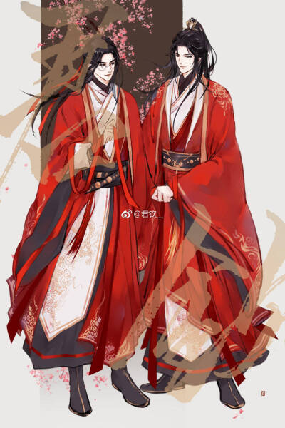 长顾#杀破狼私设长顾婚服稿画师微博:君钦_[授权转载]