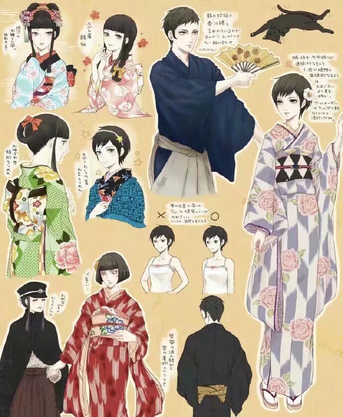 日本大正时期服饰教程 堆糖 美图壁纸兴趣社区