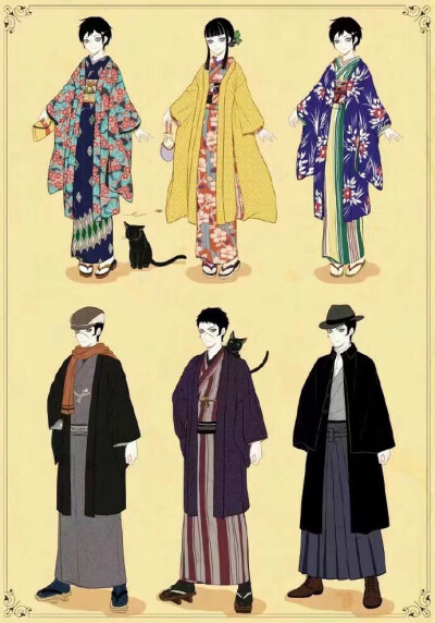 日本大正时期服饰教程