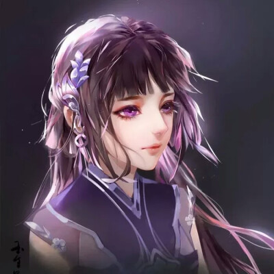 带扇子的头像