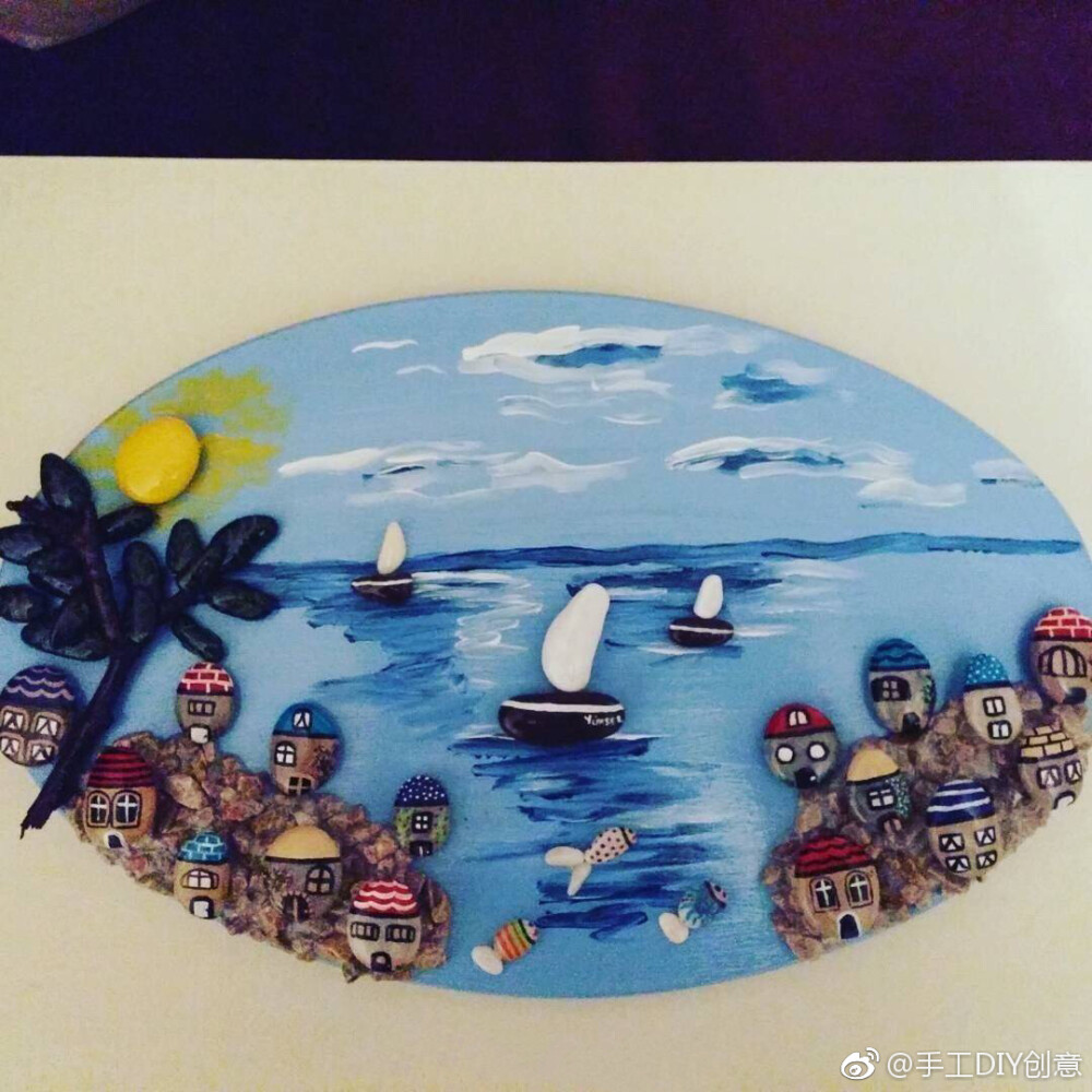 【海洋石头画】来一组海洋石头画