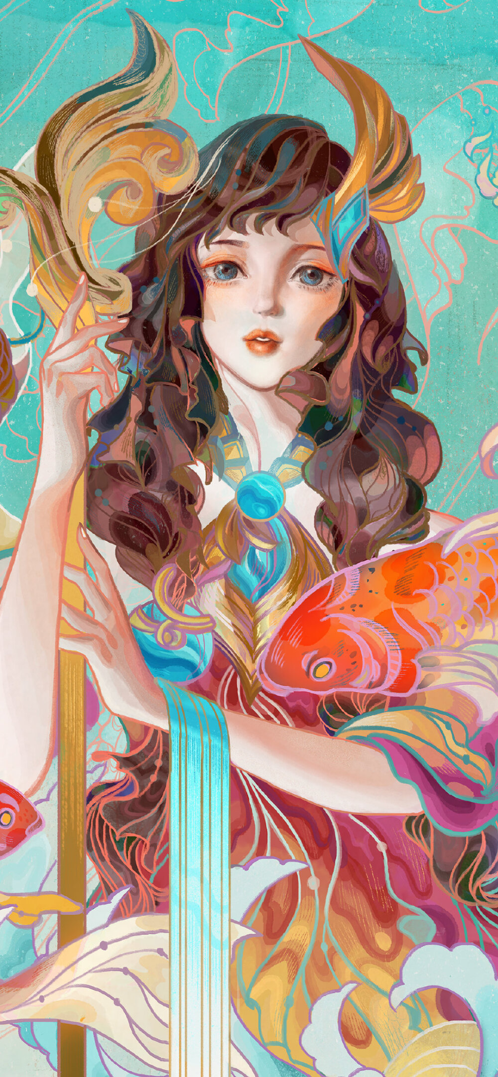 转自微博王者荣耀mac联名限定唇妆插画貂蝉,大乔,露娜,花木兰,公孙离
