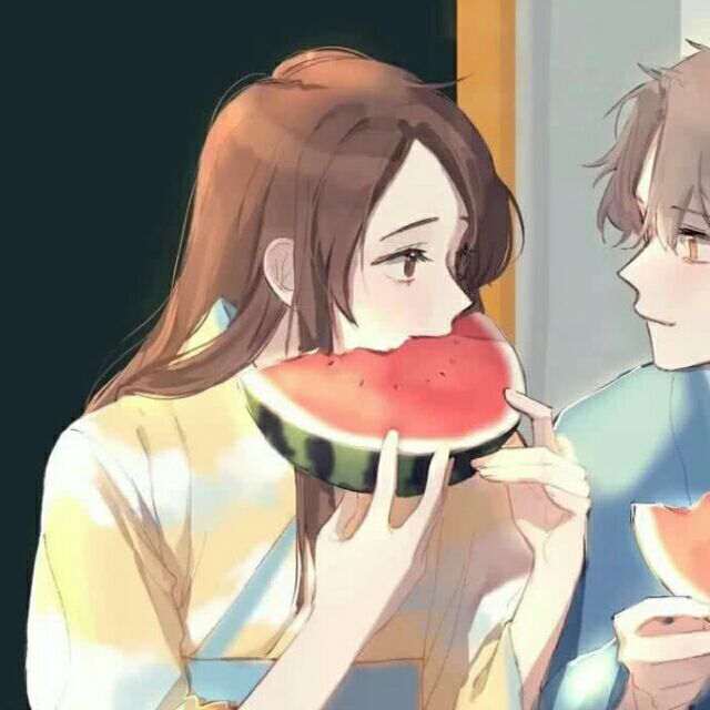 漫画动漫情侣恋人情头画师头像男头头像女朋友画师