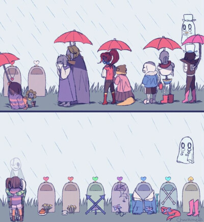 undertale 七魂们. 来源pinterest