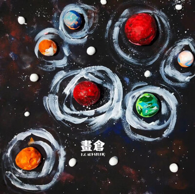 儿童创意美术,儿童绘画星球,低龄黏土水粉画