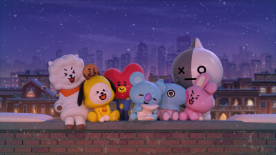 这张我用它做电脑贴纸啦 bt21 壁纸