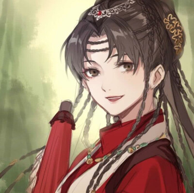 红衣 古风女子