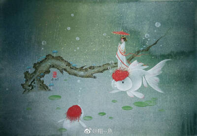 中国百怪 古风 古韵 中国风 手帐素材 插画 手绘 彩绘 头像 壁纸微博
