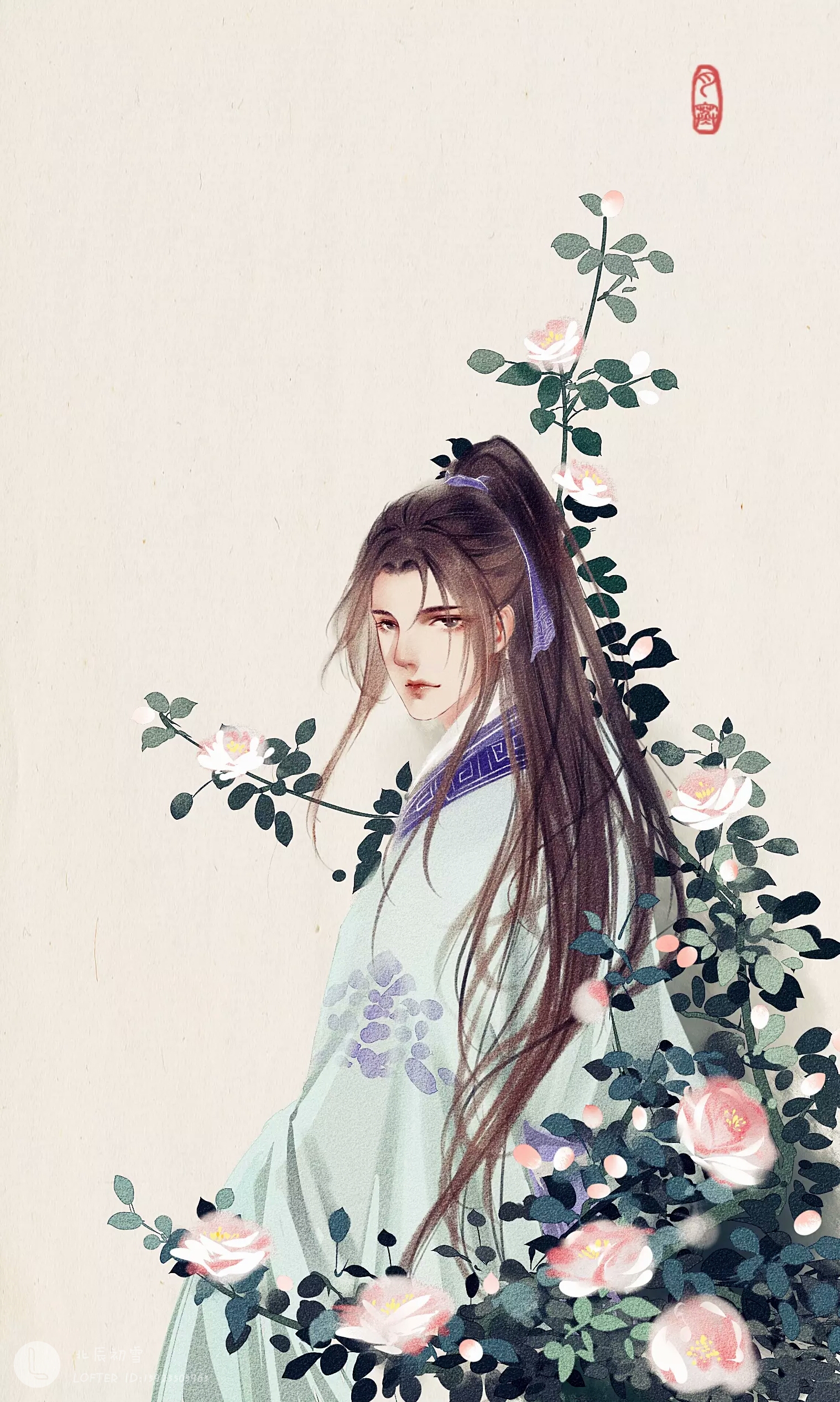 古风美男〕绘师:北辰初雪