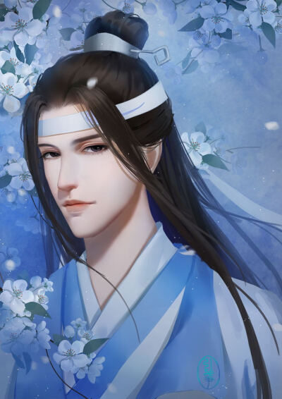 〔古风美男〕魔道祖师蓝忘机 绘师:引筝