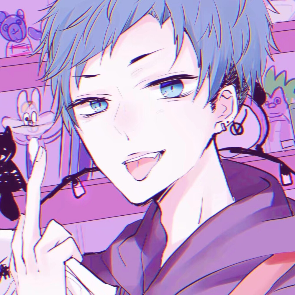 漫画 帅气 高清 模糊 男生 男头 酷拽 画师 壁纸 背景 动漫 清新 黑白