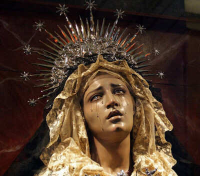 西班牙雕塑家francisco romero zafra作品「圣母的眼泪」