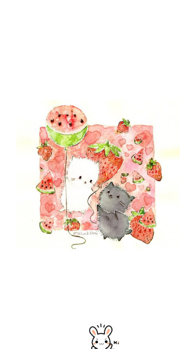 水彩插画小动物