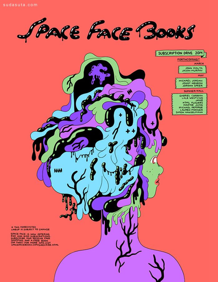 多伦多的艺术家michael deforge 带给我们一组抽象海报设计欣赏.