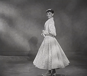 1953年奥黛丽·赫本拍摄电影《罗马假日》前的试镜.