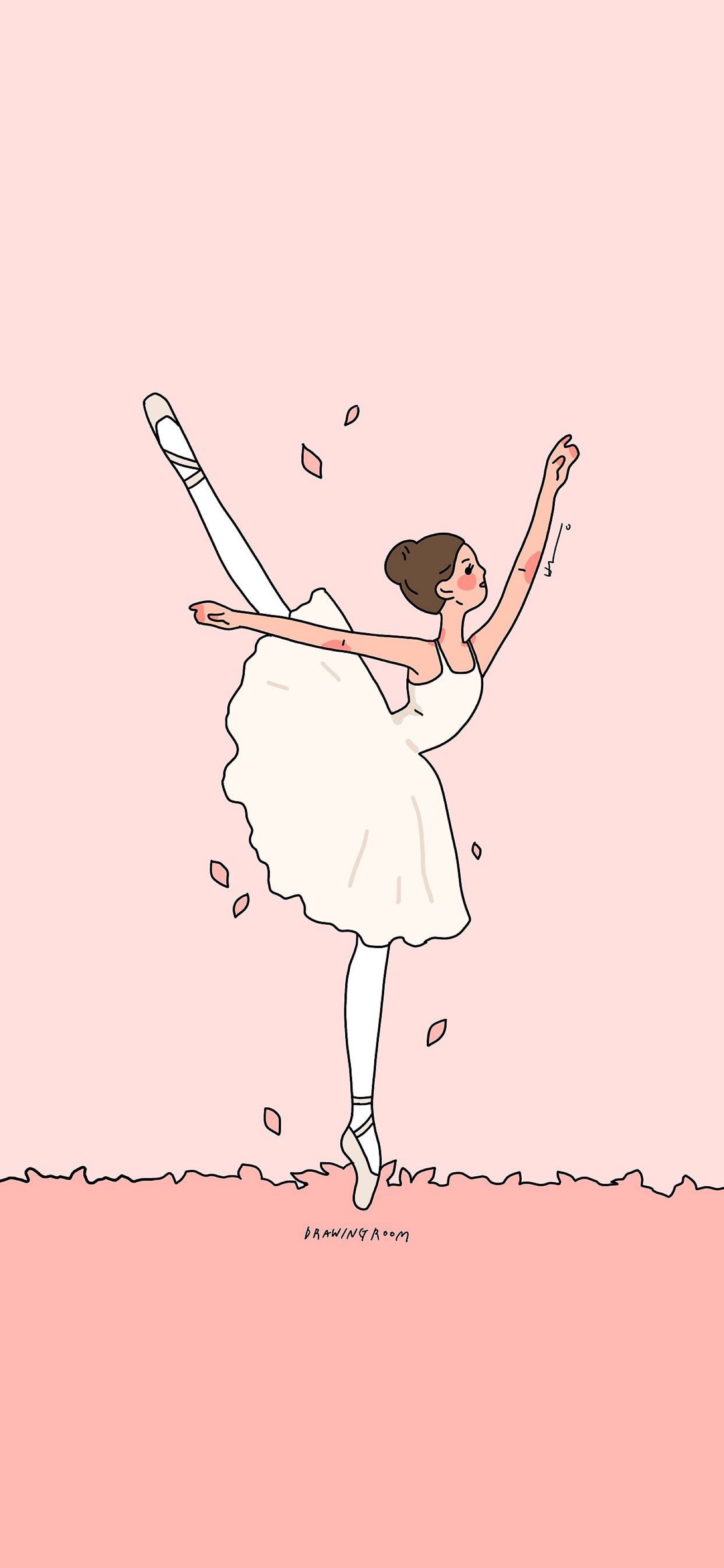 正在跳舞的女孩免费下载 舞者 插画 芭蕾舞图片素材免费下载 - 觅知网