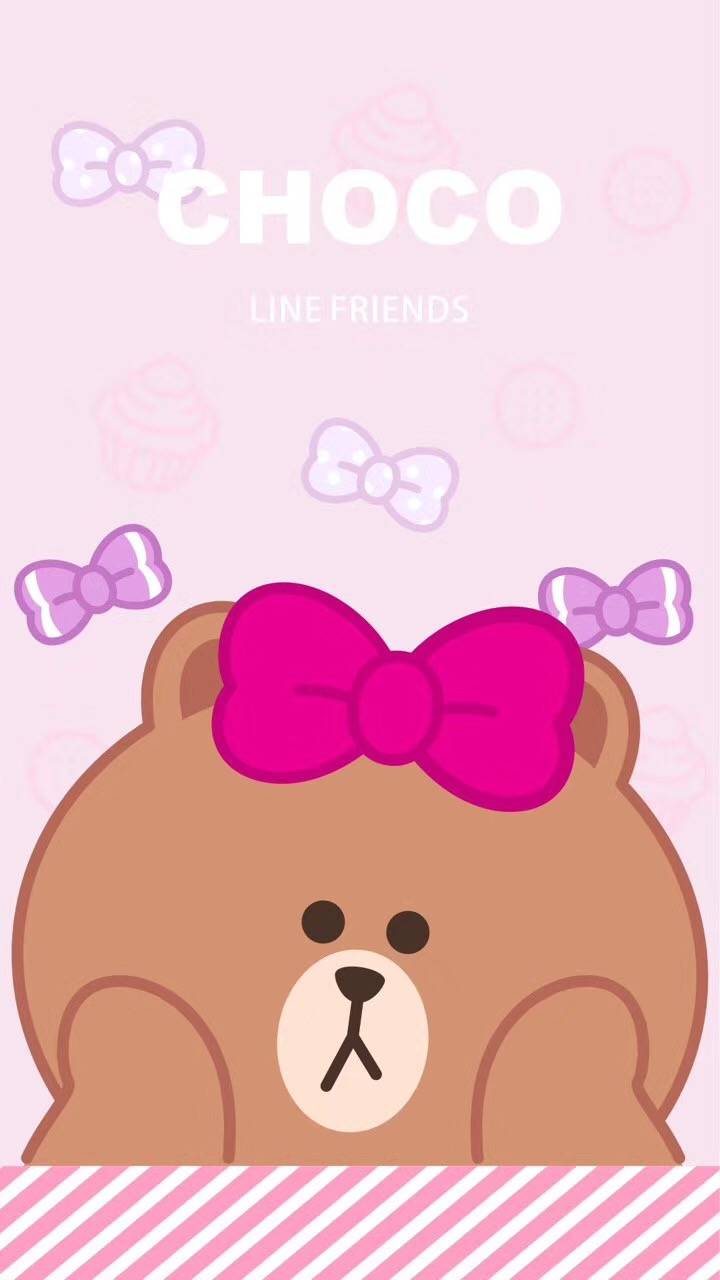 line friends 布朗熊brown choco 可妮兔cony 莎莉鸡sally 馒头人穆恩