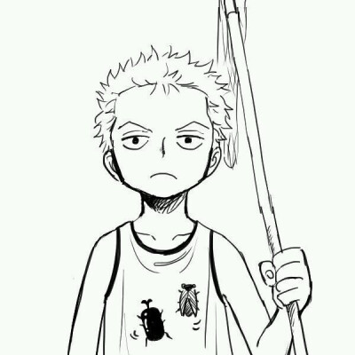 海贼王onepiece 壁纸 索隆 画面好有爱的说 漫画版 高清手机壁纸 动漫