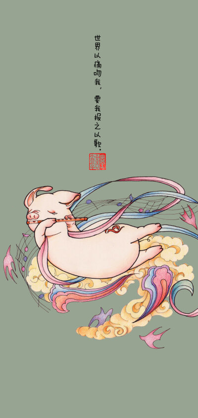 创意画廊飞天猪 | 作者:墨言盒子