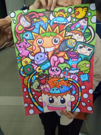 太空马克笔画