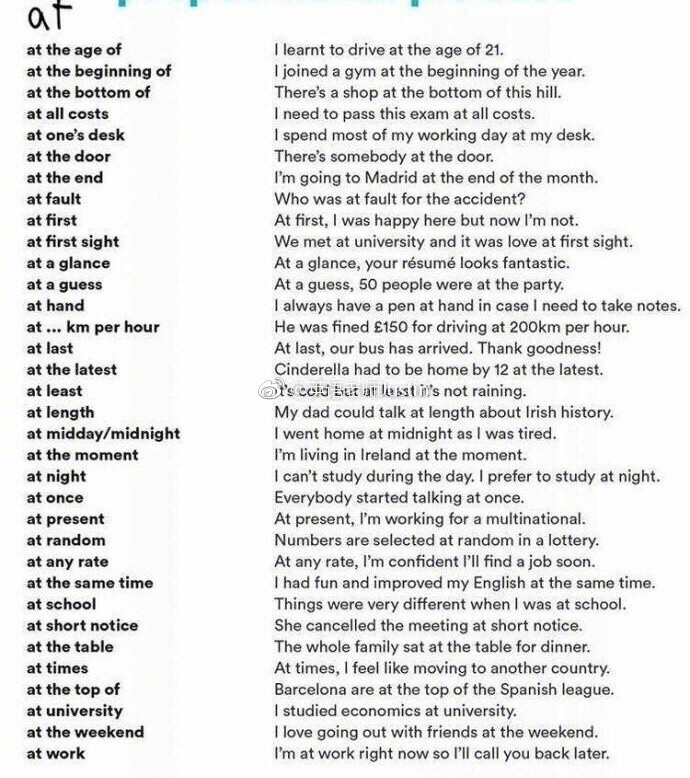 实用英文介词用法,让你的英语作文不再犯错!