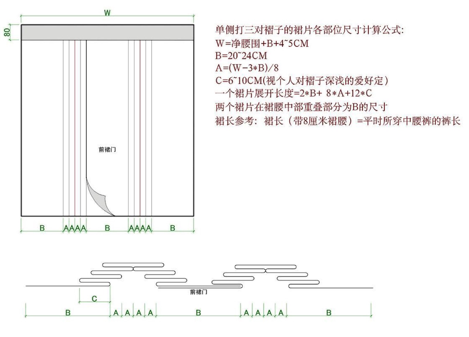 马面裙打版