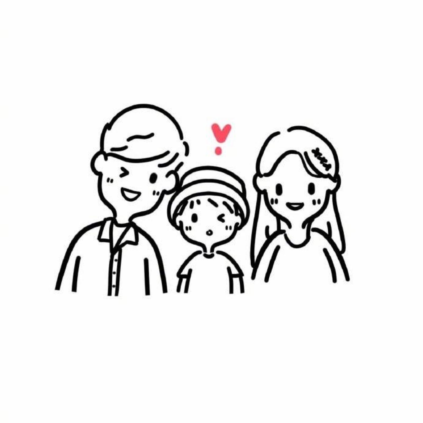 Father Silhouette Family - A family of three family silhouette figures ...