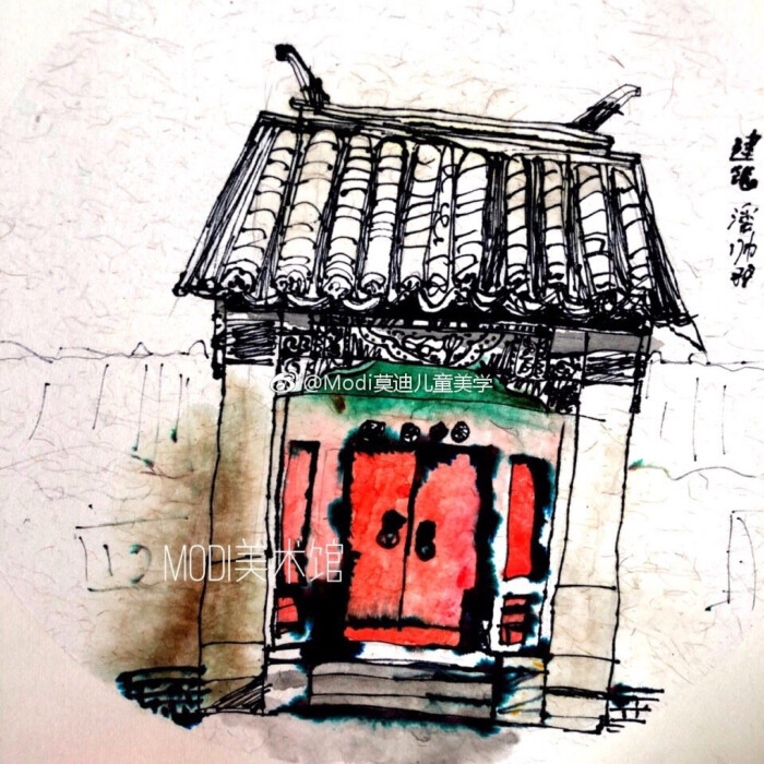 创意儿童画·来源新浪微博:Modi莫迪儿童美学