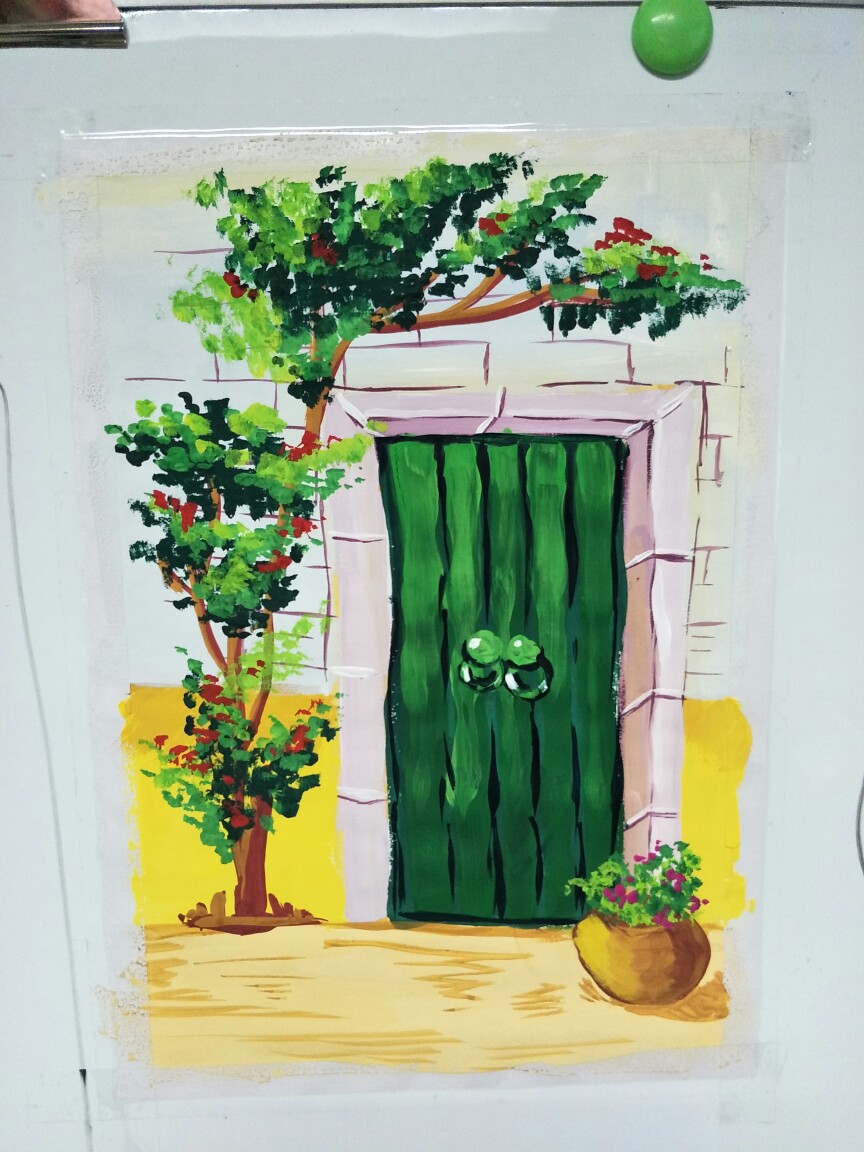 水粉画 